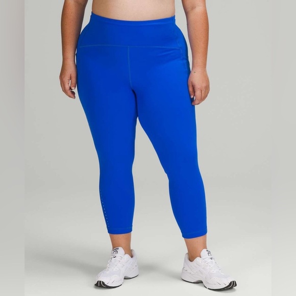 NWOT Lululemon Swift Speed High-Rise Crop 23" Blazer Blue Tone Size 4 - Picture 3 of 14